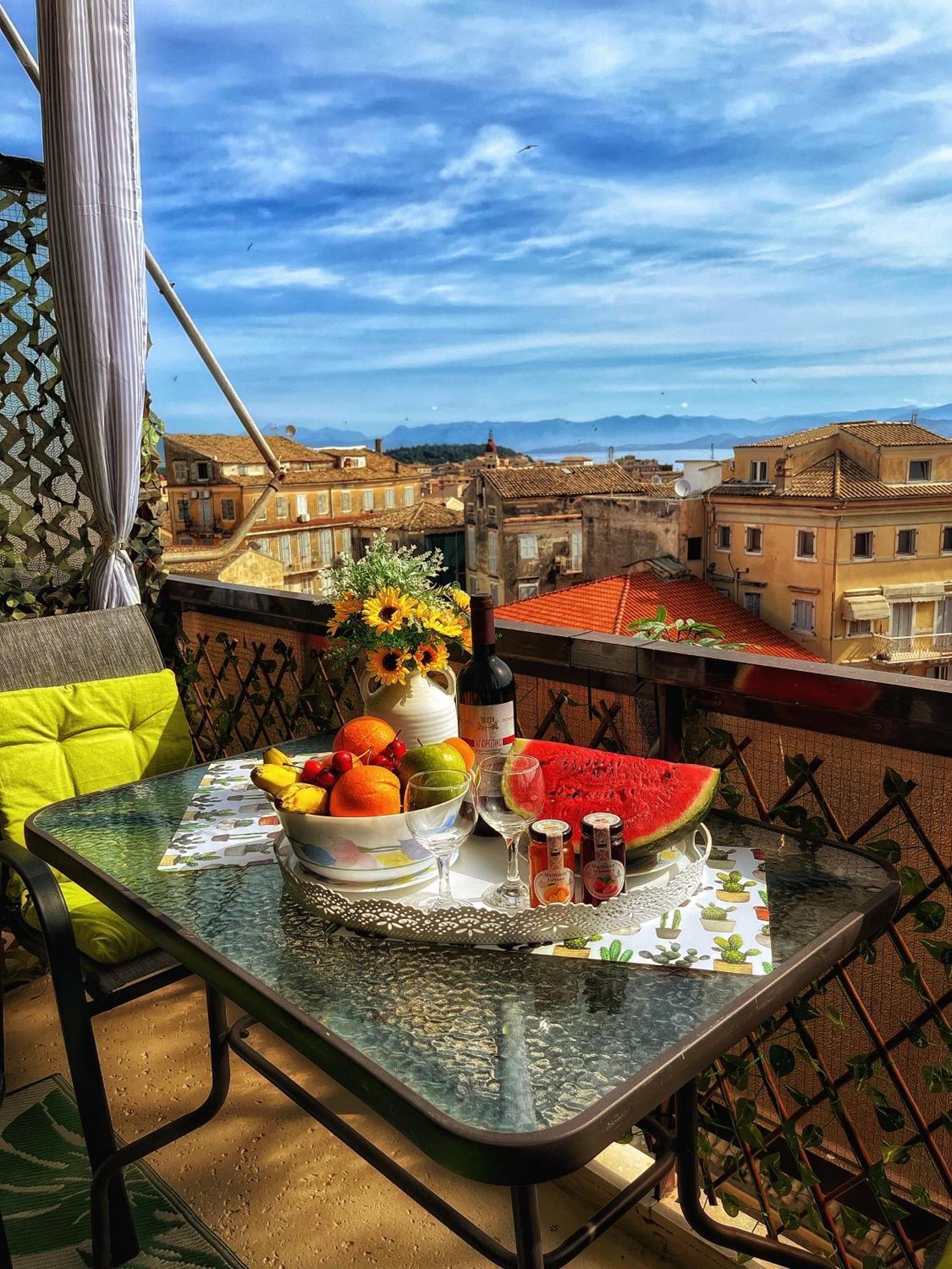 Corfu Panoramic View All The City Exterior foto